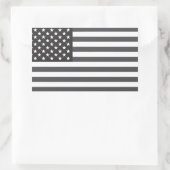 Amerikaanse vlag ingetogen rechthoekige sticker (Tas)