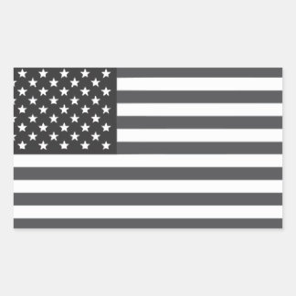 Amerikaanse vlag ingetogen rechthoekige sticker