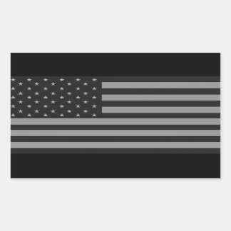 Amerikaanse vlag ingetogen rechthoekige sticker