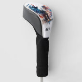 *~* Amerikaanse vlag .. Initialen USA Bald Eagle A Golfheadcover (Schuin)
