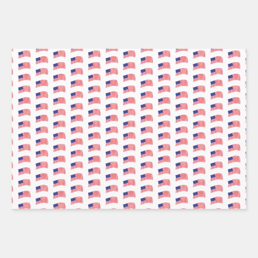 Amerikaanse vlag inpakpapier vel (Voorkant 2)