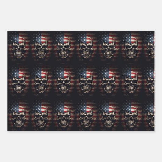 Amerikaanse vlag inpakpapier vel (Voorkant 2)