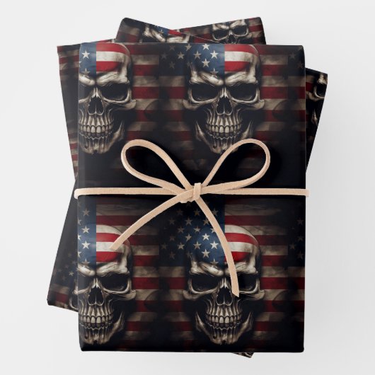 Amerikaanse vlag inpakpapier vel (In situ)