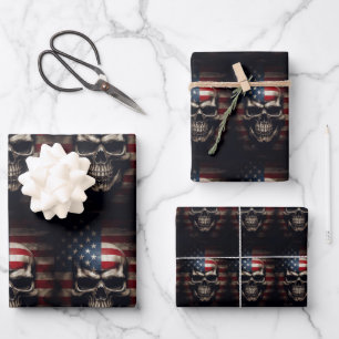 Amerikaanse vlag inpakpapier vel