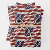 Amerikaanse vlag inpakpapier vel (In situ)