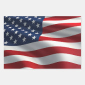 Amerikaanse vlag inpakpapier vel (Voorkant 3)