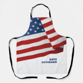 Amerikaanse vlag | Insignia | Pop Art Schort (Voorkant)