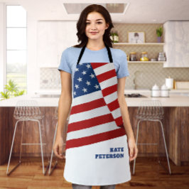 Amerikaanse vlag | Insignia | Pop Art Schort