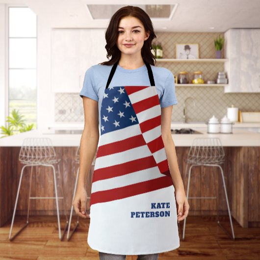 Amerikaanse vlag | Insignia | Pop Art Schort