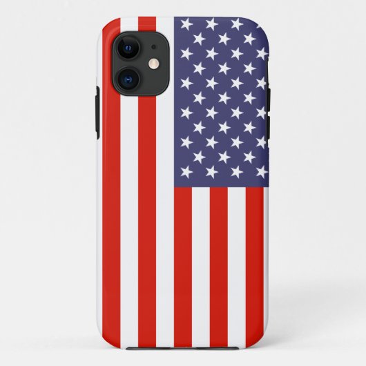 Amerikaanse vlag iPhone 11 hoesje (Achterkant)