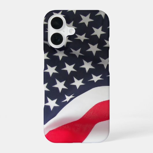 Amerikaanse vlag  iPhone 16 hoesje (Achterkant)
