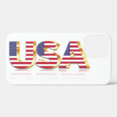Amerikaanse vlag iPhone Case (Achterkant (horizontaal))