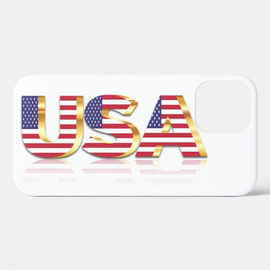 Amerikaanse vlag iPhone Case (Achterkant (horizontaal))