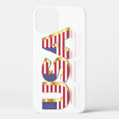 Amerikaanse vlag iPhone Case (Achterkant)