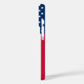Amerikaanse vlag iPhone Case (Achterkant / Links)