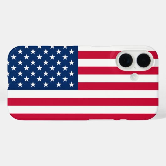 Amerikaanse vlag iPhone Case (Achterkant (horizontaal))