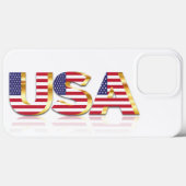 Amerikaanse vlag iPhone Case (Achterkant (horizontaal))