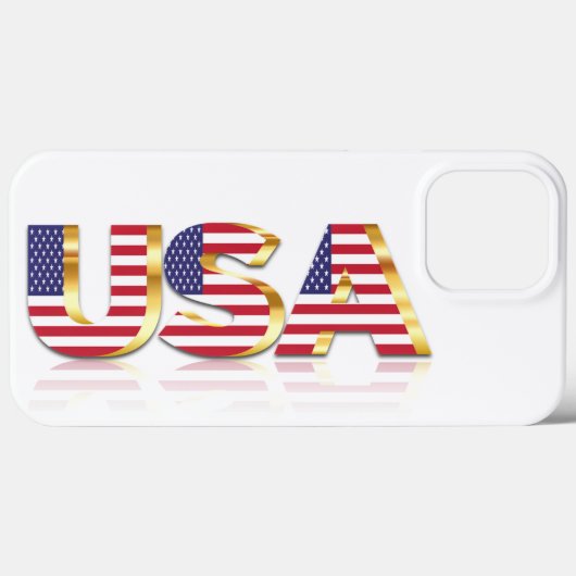 Amerikaanse vlag iPhone Case (Achterkant (horizontaal))
