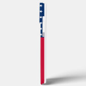 Amerikaanse vlag iPhone Case (Achterkant / Links)