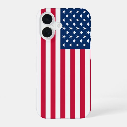 Amerikaanse vlag iPhone Case 16 Hoesje (Achterkant)