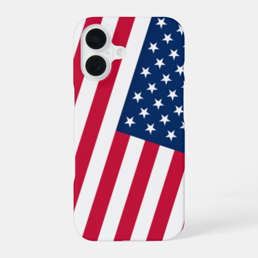Amerikaanse vlag iPhone Case 16 Hoesje (Achterkant)