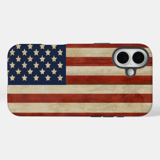  Amerikaanse vlag iPhone Case-Mate iPhone Case (Achterkant (horizontaal))