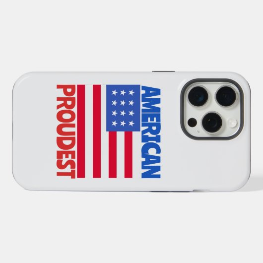 Amerikaanse vlag iPhone hoesje (Achterkant horizontaal)