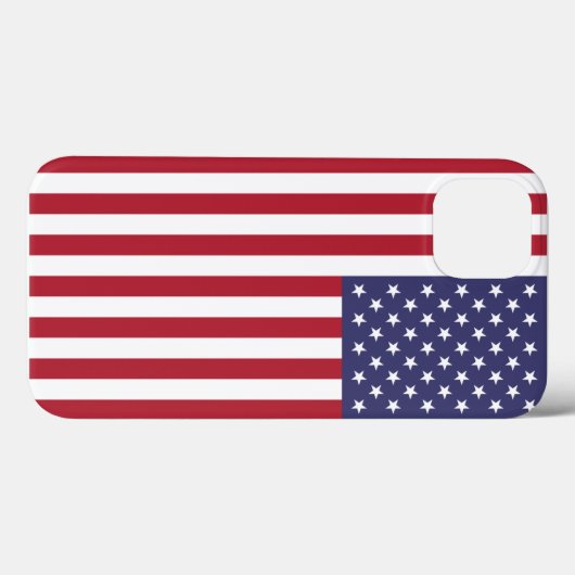 Amerikaanse vlag iPhone Hoesje (Achterkant (horizontaal))