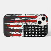  Amerikaanse vlag iPhone Hoesje (Achterkant horizontaal)