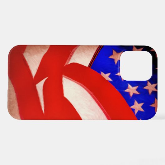 Amerikaanse vlag iPhone hoesje (Achterkant horizontaal)