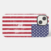 Amerikaanse vlag iPhone hoesje (Achterkant horizontaal)