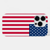 Amerikaanse vlag iPhone hoesje Patriottisch (Achterkant (horizontaal))