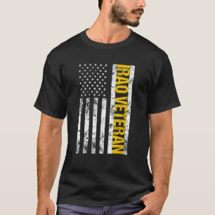 Amerikaanse Vlag Irak Veteraan Vintage Veteranen T-shirt