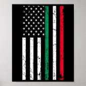 Amerikaanse vlag Italiaanse Amerikaanse Pride 4th Poster (Voorkant)