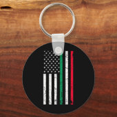 Amerikaanse vlag Italiaanse Amerikaanse Pride 4th  Sleutelhanger (Voorkant)