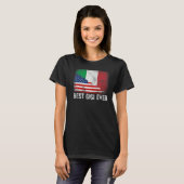 Amerikaanse vlag & Italiaanse vlag Flag Best Gigi  T-shirt (Voorkant volledig)