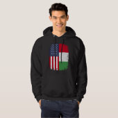 Amerikaanse vlag Italië Hoodie (Voorkant volledig)