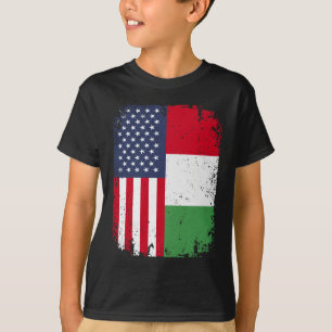 Amerikaanse vlag Italië T-shirt