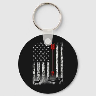 Amerikaanse vlag jaagt op patriottisch ontwerp op sleutelhanger