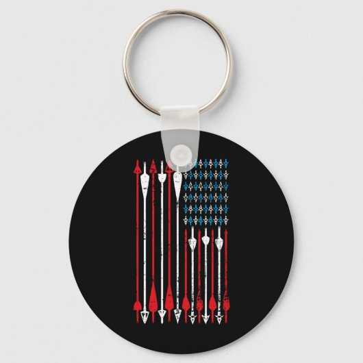 Amerikaanse vlag jager Sleutelhanger (Voorkant)