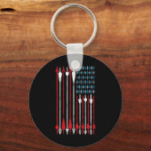 Amerikaanse vlag jager Sleutelhanger (Voorkant)