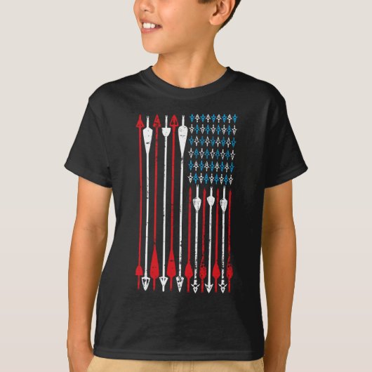 Amerikaanse vlag jager T-shirt (Voorkant)