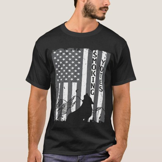 Amerikaanse vlag jagers jager T-shirt (Voorkant)