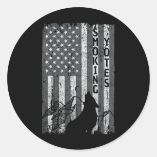  Amerikaanse vlag jagers jager T-shirt Ronde Sticker