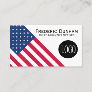 Amerikaanse vlag Je Logo Visitekaartjes