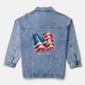 Amerikaanse vlag Jean Jacket (Achterkant)