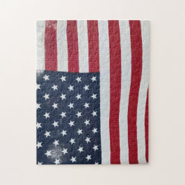 Amerikaanse vlag Jigzaag Puzzle Legpuzzel