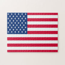 Amerikaanse vlag Jigzaag Puzzle