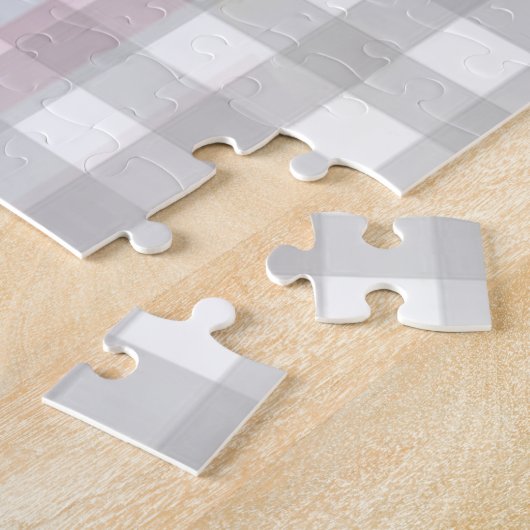 Amerikaanse vlag Jigzaag Puzzle met hart Legpuzzel (Zijkant)