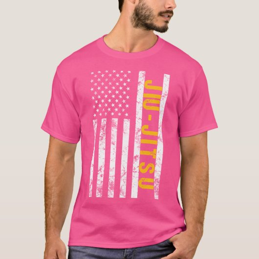 Amerikaanse vlag Jiu Jitsu T-shirt (Voorkant)